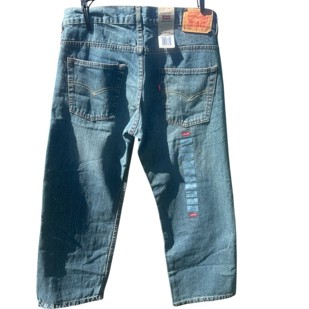 Back to school! NWT BOY’S HUSKY LEVI’S 550 RELAXED SIZE 8 WAIST 32.5 Brand new! - Picture 2 of 8